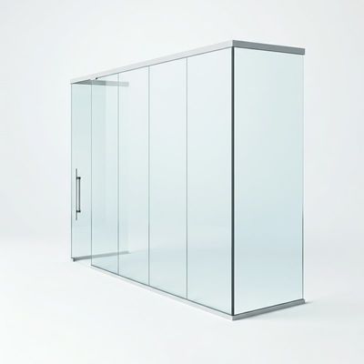 شراء الشكل المستقيم الزجاج المزدوج مكتب الزجاج الحائط الفاصل لغرفة المؤتمرات online manufacture