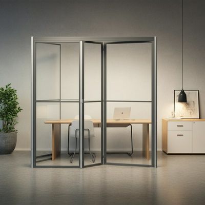 شراء مسار الألومنيوم المكتب بانوراميكي الزجاج الحوائط الجدار للطي متحرك online manufacture
