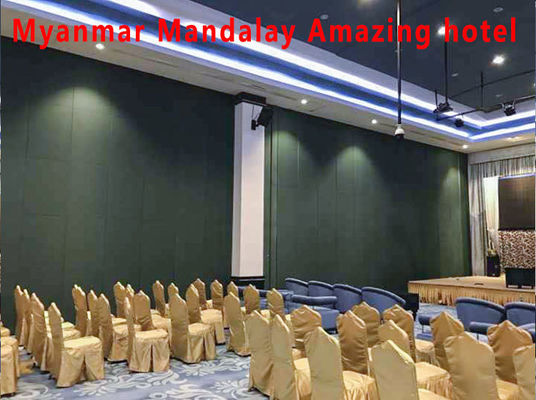 سعر جيد Acoustic Folding Partition Wall with 6061-T6 Aluminum Frame and Q235 Steel Core for Spaces Up to 6M Height الانترنت