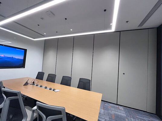 سعر جيد Commercial-Grade Movable Partition Wall with Galvanized Square Tube Keel Fold-Away and Suspending Design الانترنت