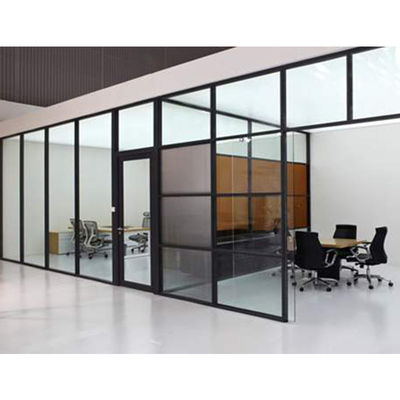 سعر جيد Demountable Office Glass Partition Wall with 30-42dB Sound Insulation and 108mm/90mm Thickness الانترنت