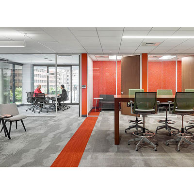 سعر جيد Acoustic Office Glass Partition Wall with Wooden Finish and Stainless Steel 304# Accessories for Sound Insulation and Fire-Rated Safety الانترنت