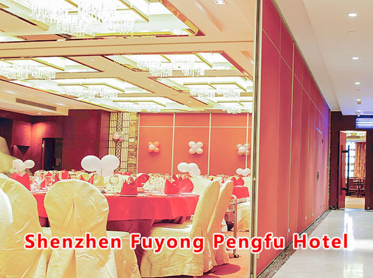 سعر جيد Office Building Movable Sliding Acoustic Wall Panels with 304 Stainless Steel Roller and Q235 Steel Frame for Up to 18M Height الانترنت