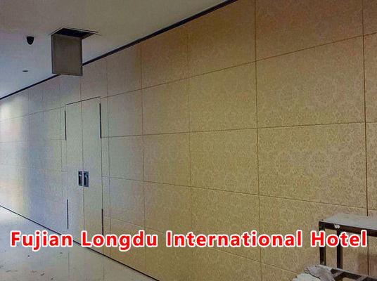سعر جيد Operable Partition Wall System with STC Rating 42-56dB and 6061-T6 Aluminum Frame Featuring 304 Stainless Steel Roller الانترنت