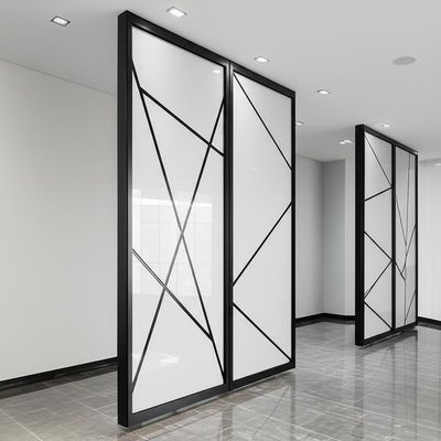 سعر جيد Sliding Acoustic Partition Wall with Glass Finish Customizable Dimensions and OEM & ODM Design الانترنت